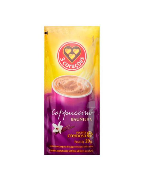 CAFE CAPPUCCINO 3CORACOES 20G BAUNILHA