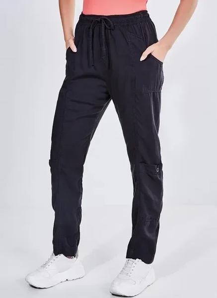 CALCA PIJAMA CARGO PRETA