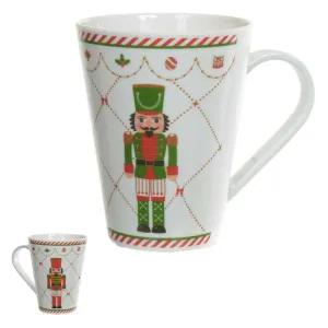 CANECA MELAMINA 330ML PALAVRAS BCO VM 10,5X8,5CM FLORARTE