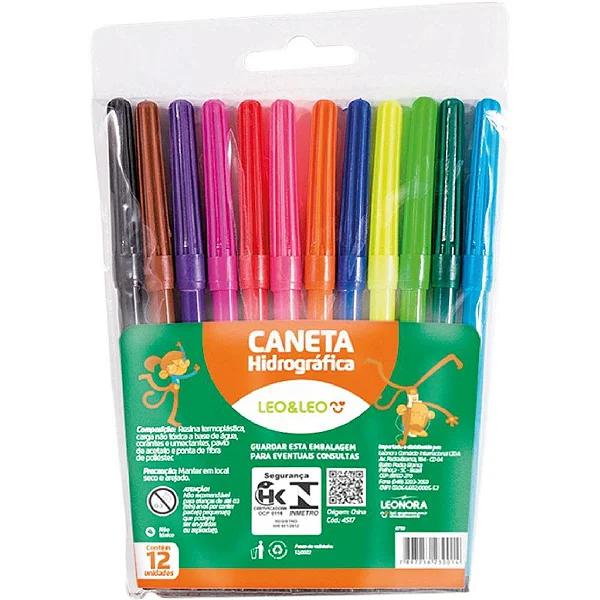CANETA HIDROG LEONORA 06 CORES LEO & LEO
