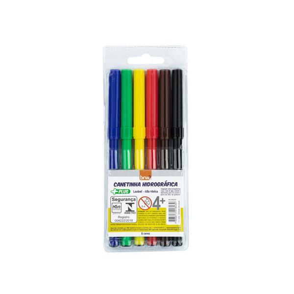 CANETINHA HIDROCOR BRW C/6 CORES COLORS