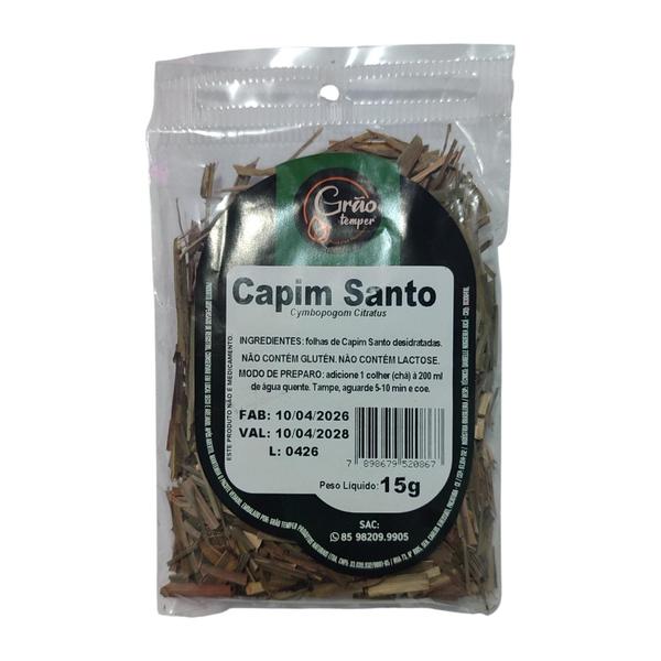 CAPIM SANTO 15G GRAO TEMPER