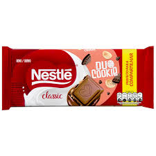 CHOCOLATE AO LEITE NESTLE CLASSIC DUO COOKIE 150G