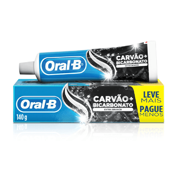 CD ORAL B EXTRA 140G BRANCO CARVAO BICAR