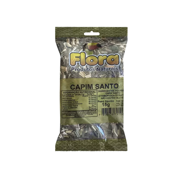 CHA CAPIM SANTO 15 GR FLORA