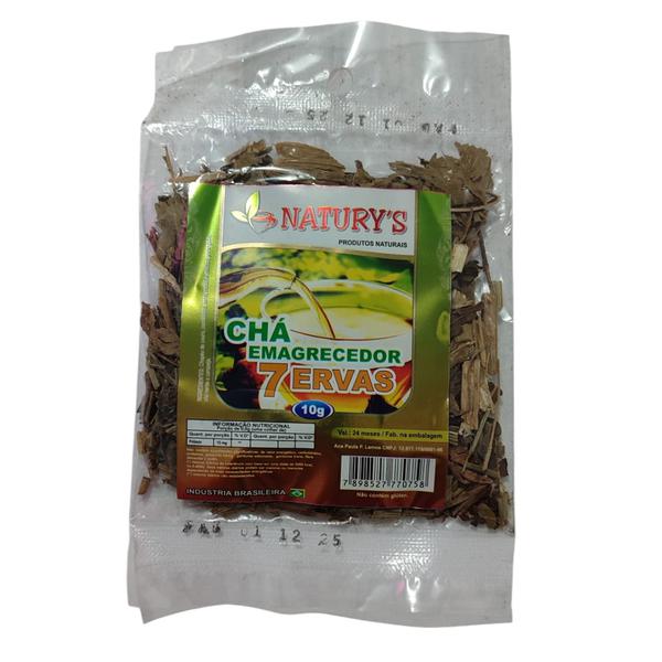 CHA EMAGRECEDOR 7 ERVAS NATURYS 10G