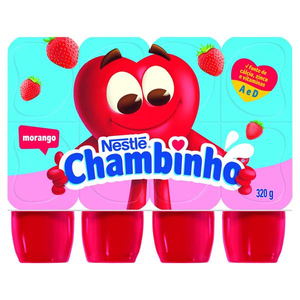 CHAMBINHO BAND C/8 320G MORANGO
