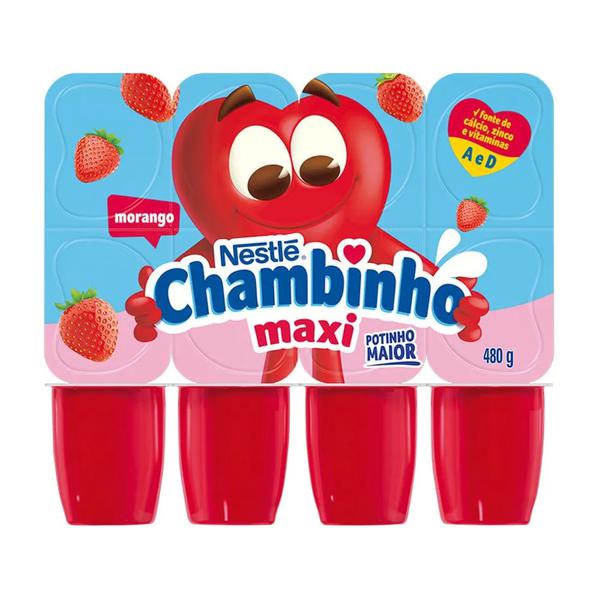 CHAMBINHO PETIT MAX NESTLE 480G MORANGO