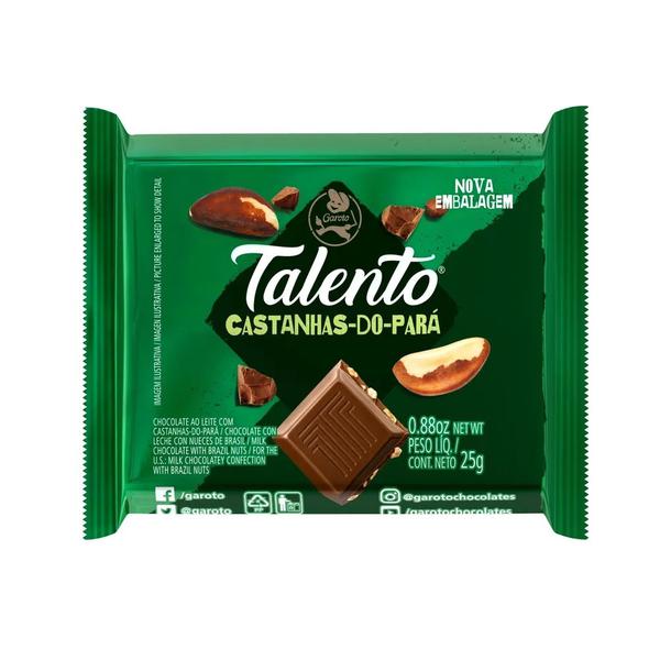 CHOCOLATE TALENTO 25G CASTANHA DO PARA