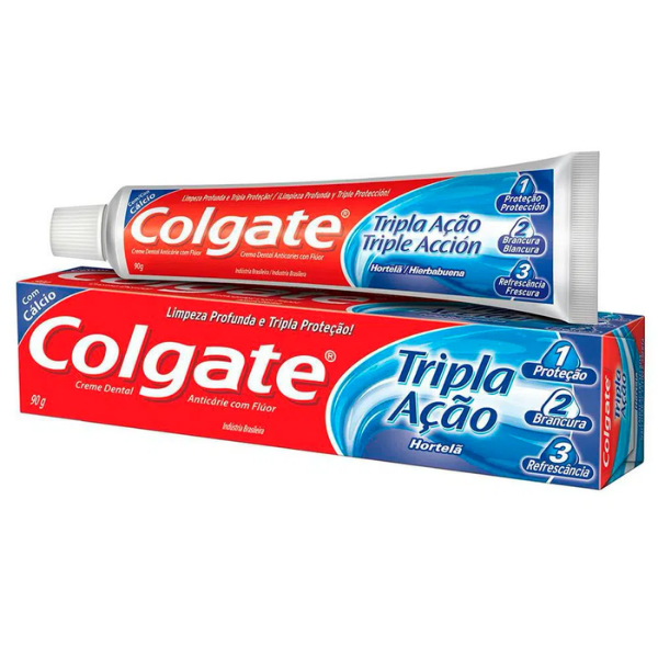 CREME DENTAL COLGATE TRIPLA ACAO 90G HORTELA