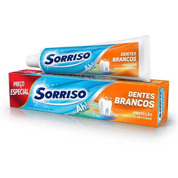 CREME DENTAL SORRISO DENTES BRANCOS 120G