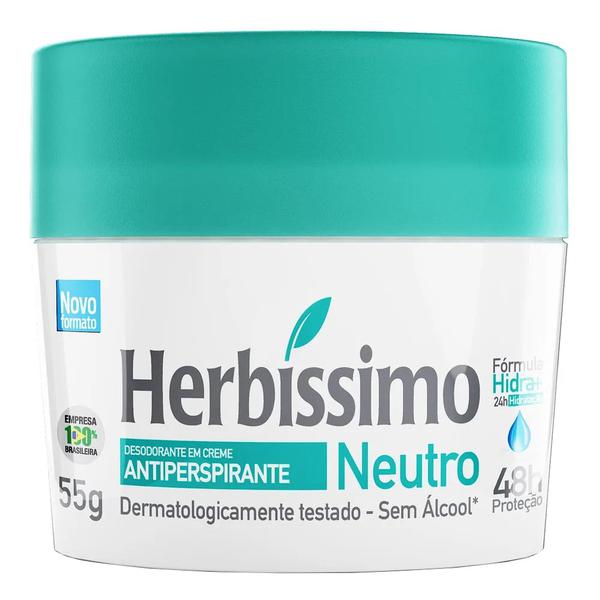 CREME DESODORANTE HERBISSIMO 55G NEUTRO