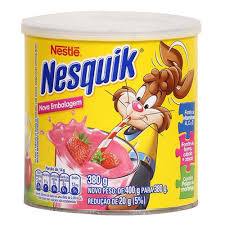 ACHOCOLATADO NESQUIK MORANGO LATA 380G