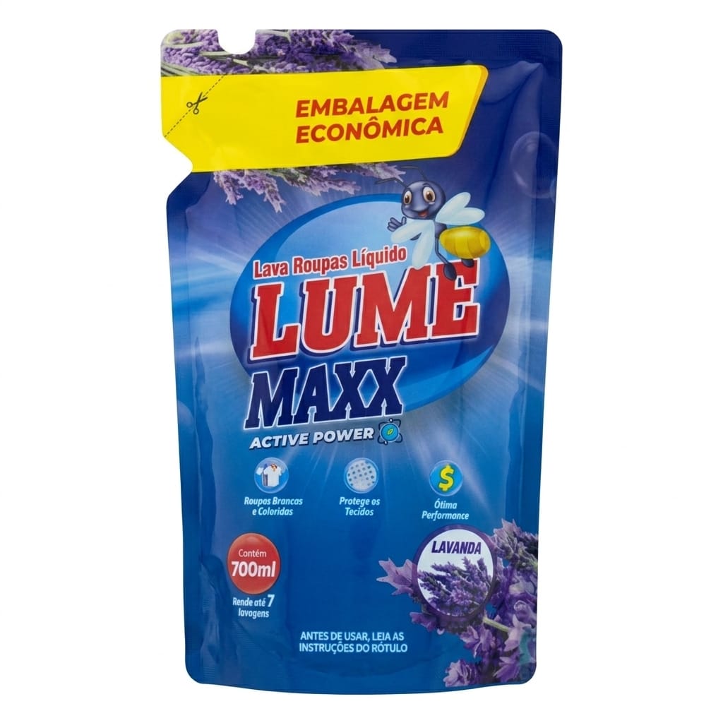 LAVA ROUPA LIQ LUMEMAX POUCH 700ML LAVANDA