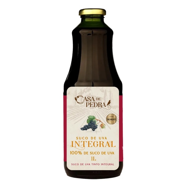 SUCO UVA TINTO INT 1LT CASA DE PEDRA