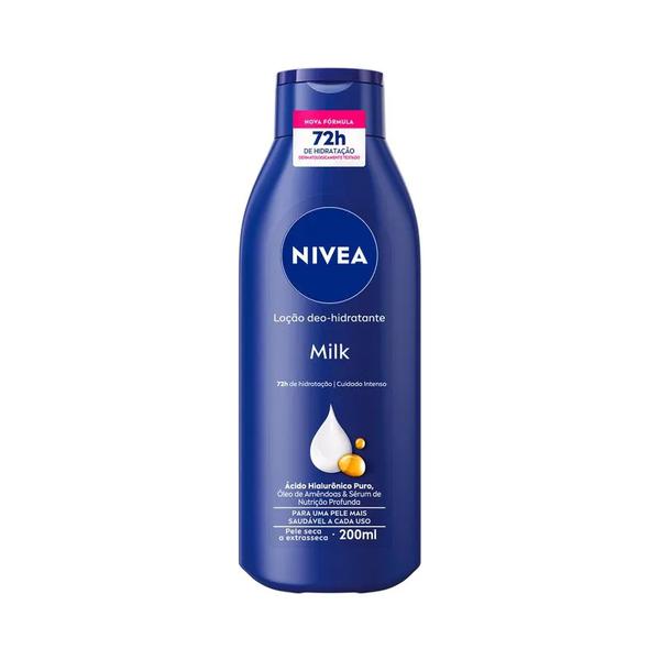 DEO HIDRATANTE NIVEA 5 EM 1 200ML MILK PELE SECA A EXTRASSECA
