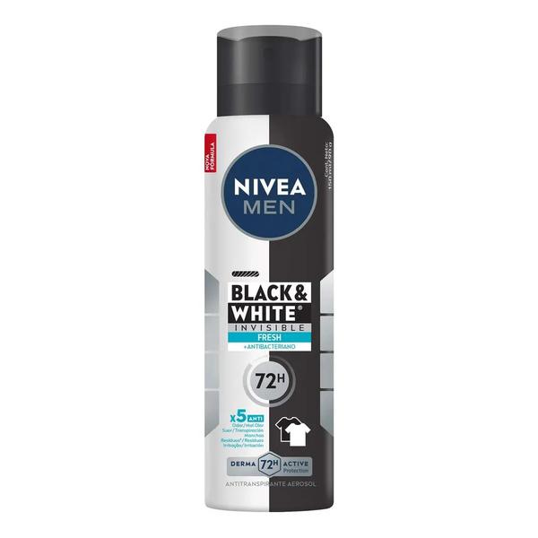 DESO.AERO NIVEA BLACK/WHITE 150ML/89G FRESH ANTIB.