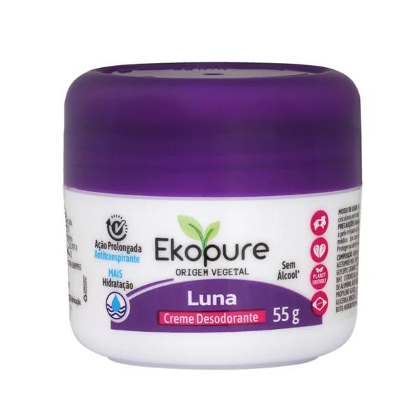 DESODORANTE EM CREME EKOPURE 55G LUNA