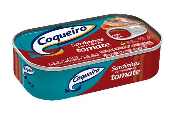 SARDINHA COQUEIRO 125G MOLHO TOMATE