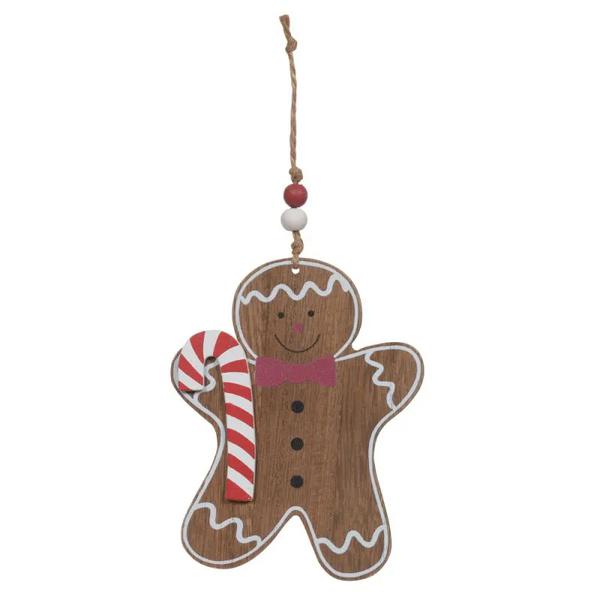 ENFEITE GINGERBREAD PENDURAR NATAL COLOR 7,9CM FLORARTE