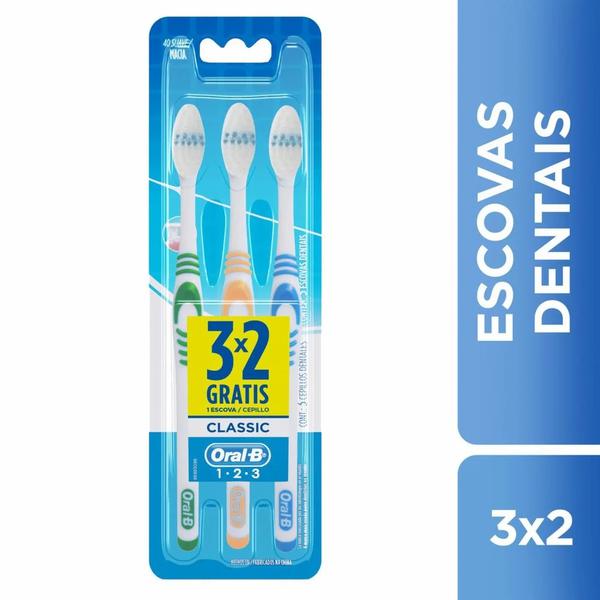 ESCOVA DENTAL ORAL-B CLASSIC 123 L3P2