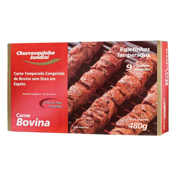 ESPETINHO DE CARNE TEMPERADAS 480G