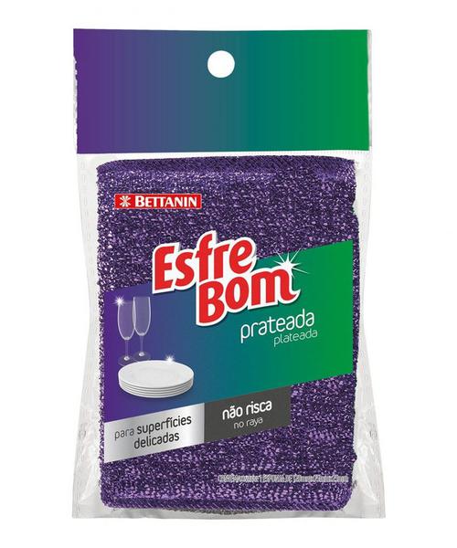 ESPONJA ESFREBOM PRATEADA UND. BT484