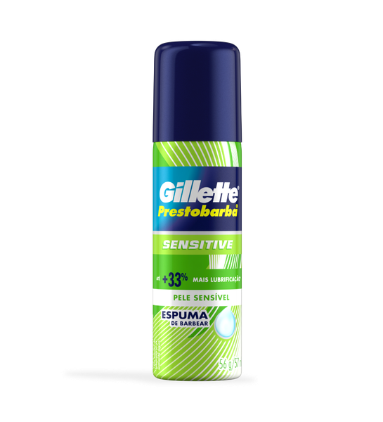 ESPUMA P/BARBEAR GILLET 150G SENSITIVE