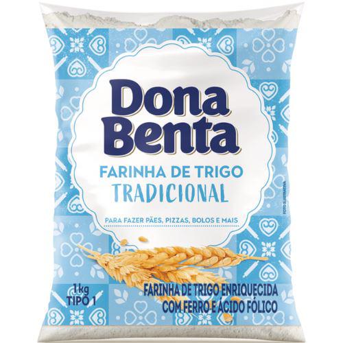 FARINHA DE TRIGO DONA BENTA 1KG S/FERMENTO