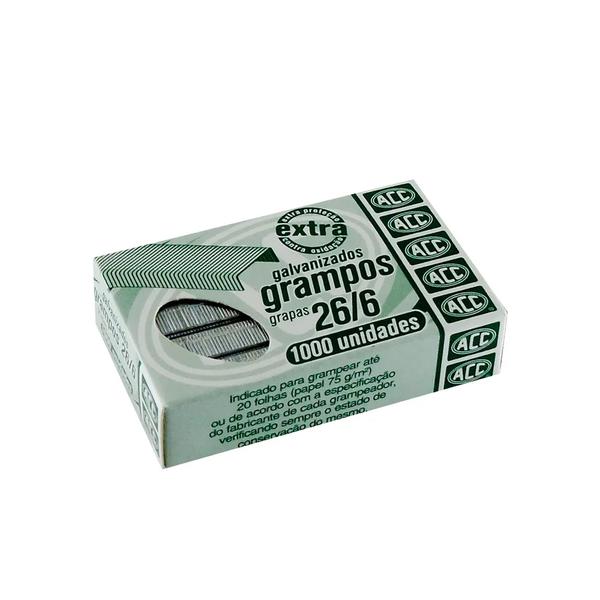 GRAMPO 26/6 CX 1.000 UN GALVANIZADO