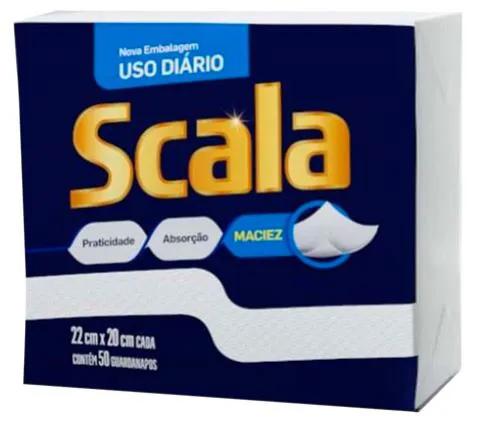 GUARDANAPO PAPEL SCALA 22CMX20CM C/50 FOLHAS