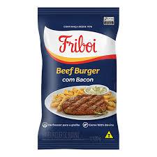 HAMBURGUER BEEF BURGER FRIBOI 120G C/BACON
