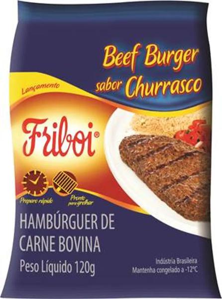HAMBURGUER BEEF BURGUER FRIBOI 120G CHURRASCO