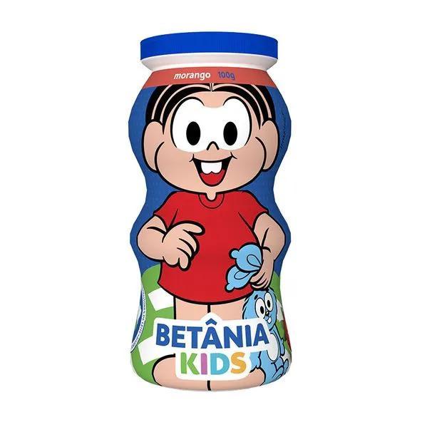 IOGURTE BETANIA KIDS 100G MORANGO GARRAFA