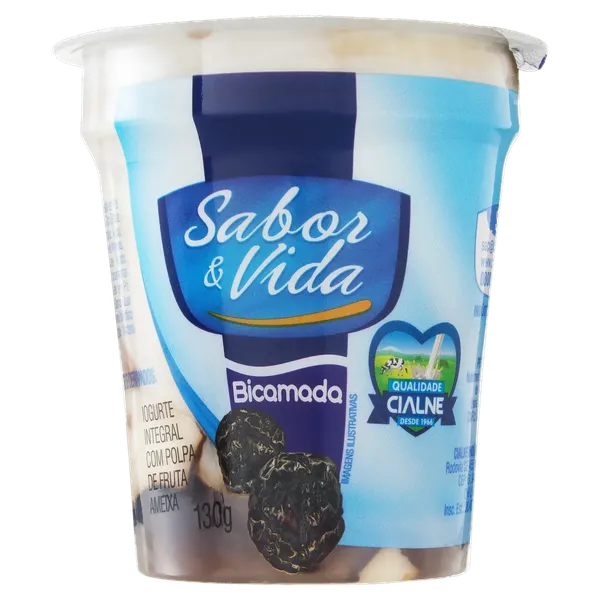 IOGURTE BICAMADA SABOR & VIDA AMEIXA 130G