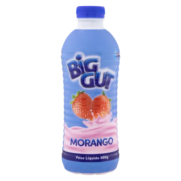 IOGURTE BIG GUT GARRAFA 900G MORANGO