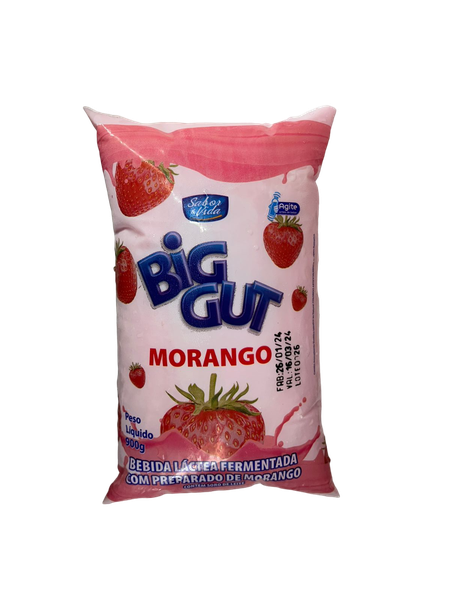 IOGURTE BIG GUT SACHE 900ML MORANGO