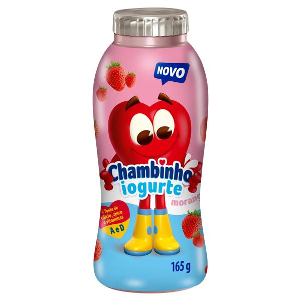 IOGURTE CHAMBINHO MORANGO 165G FRASCO