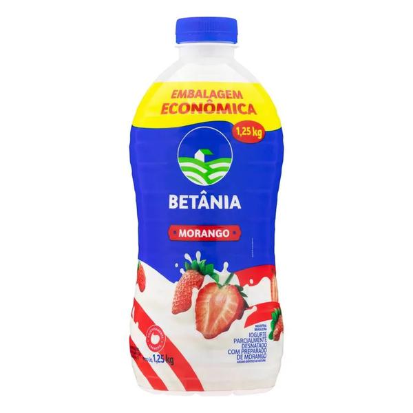 IOGURTE PARCIALMENTE DESNATADO BETANIA ECONOMICO 1250G MORANGO