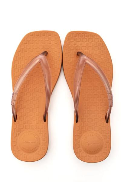 IPANEMA PLUMA BEGE/MARROM TRANSPARENTE