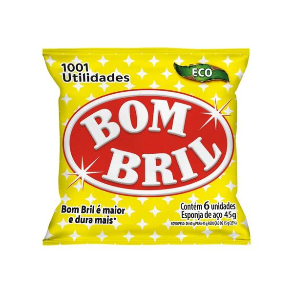 LA DE ACO BOMBRIL 45G