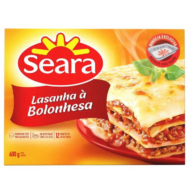 LASANHA DE BOLONHESA SEARA 600G
