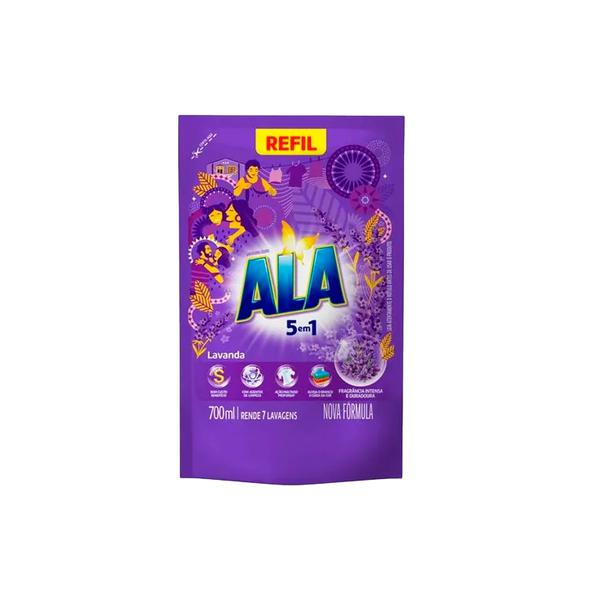 LAVA ROUPAS LIQ LAVANDA ALA 700ML REFIL