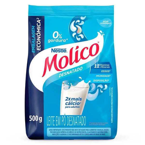 LEITE PO MOLICO CALCIO 500G SACHE