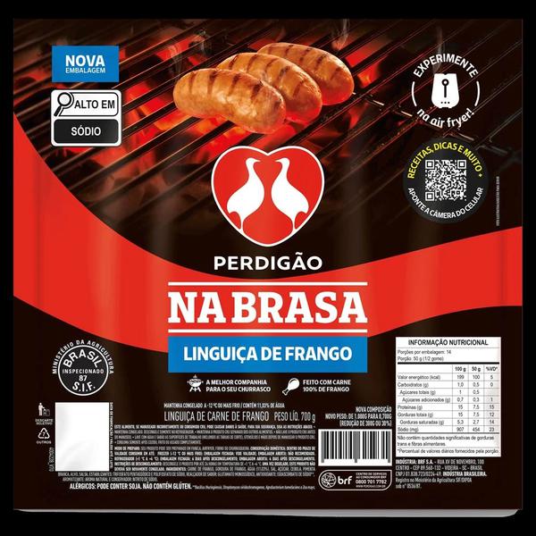 LINGUICA FRANGO CONG 700G NABRASA