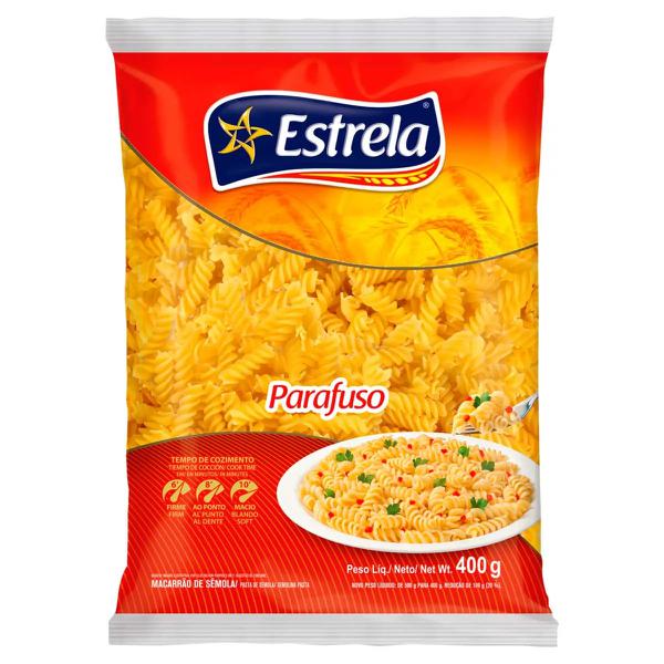 MACARRAO ESTRELA SEMOLA 400G PARAFUSO