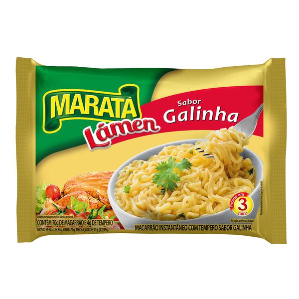 MACARRAO INST MARATA GALINHA 74G UND