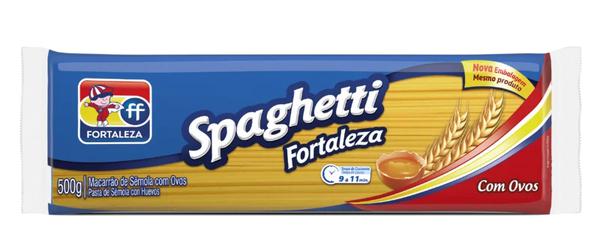 MACARRAO SEMOLA FORTALEZA 500G ESPAGUETE C/OVOS