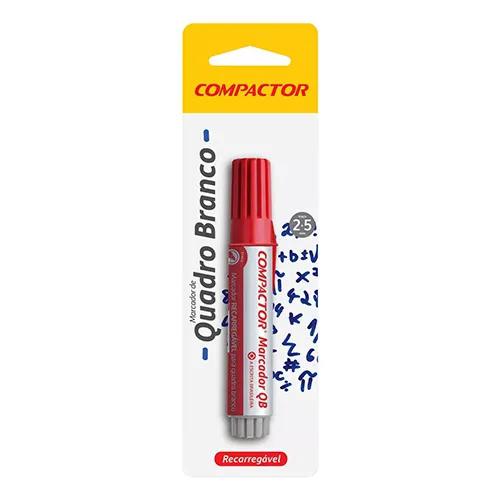 MARCADOR QUADRO BCO COMPACTOR VERMELHO UND