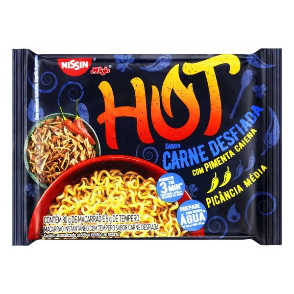NISSIN LAMEN HOT 85G CARNE DESFIADA